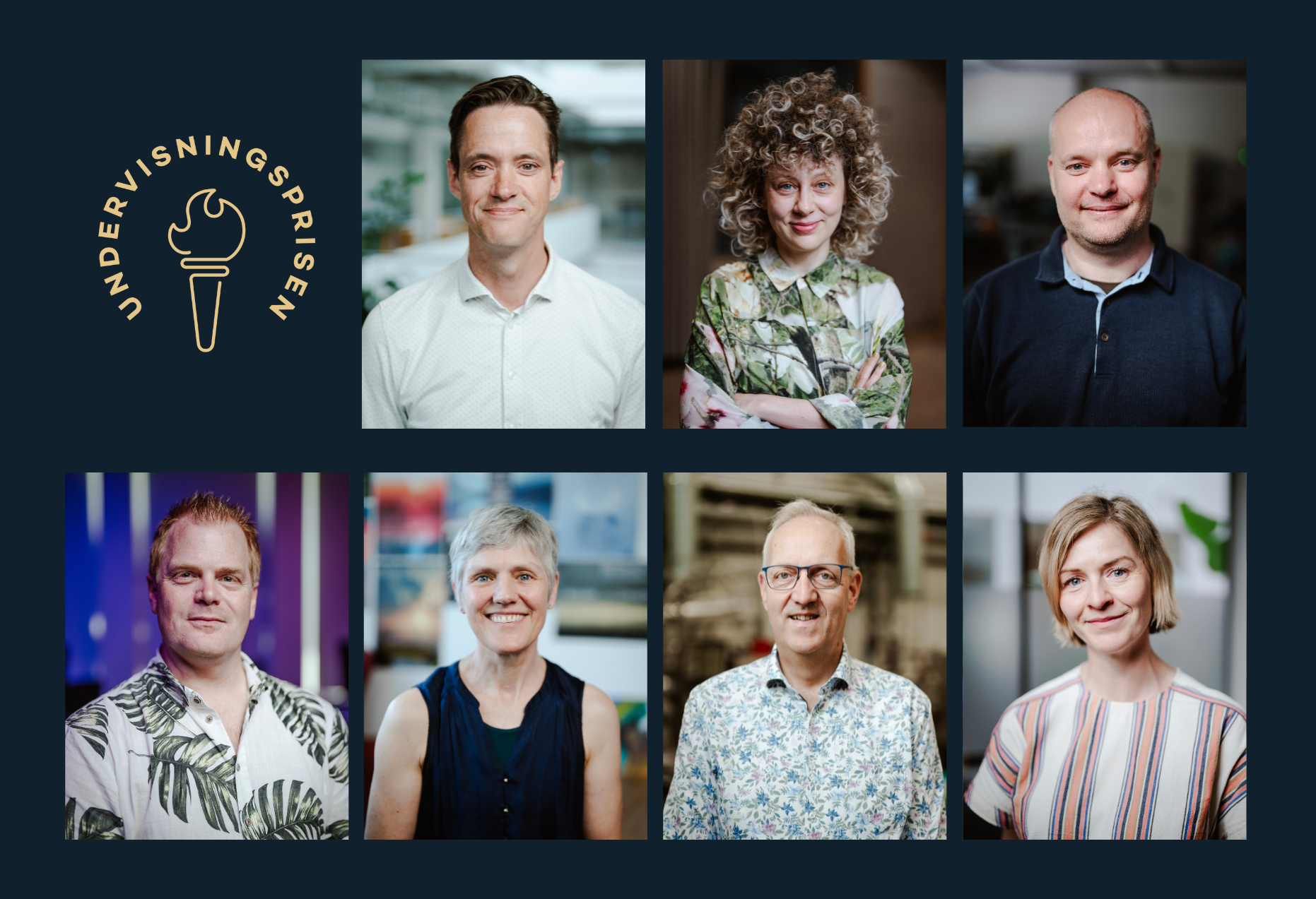 De syv modtagere af Undervisningsprisen 2025