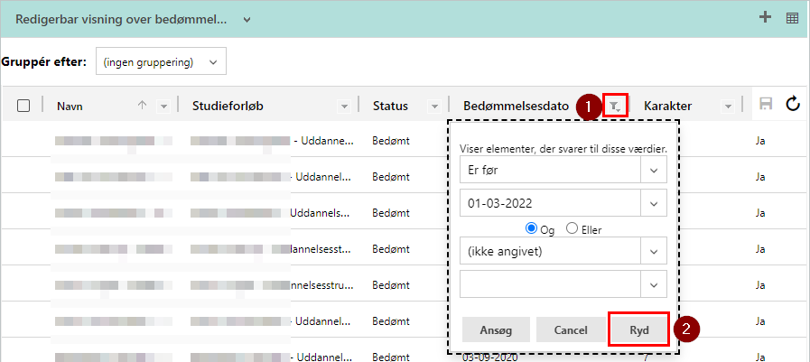 Redigerbar visning Redigerbar visning