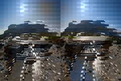 The ESRF synchrotron viewed from above in 2014. Photo: ESRF.