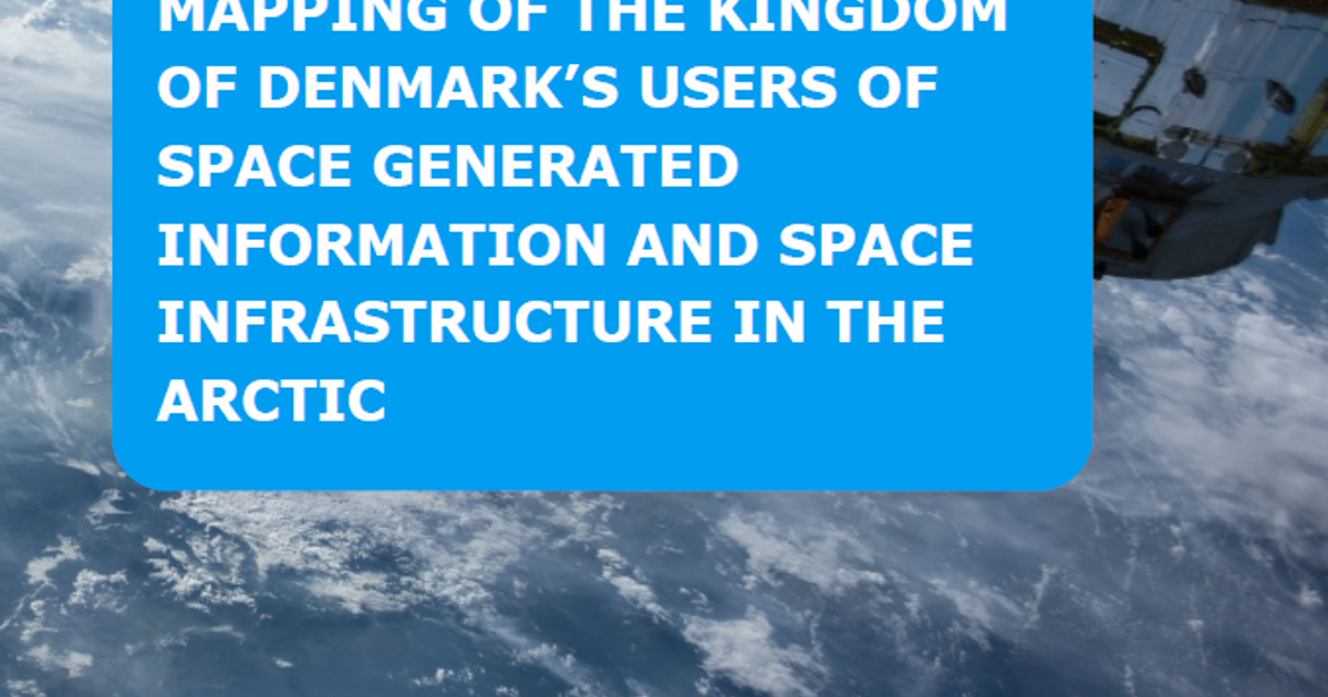 Mapping of the Kingdom of Denmark's users of space generated ...