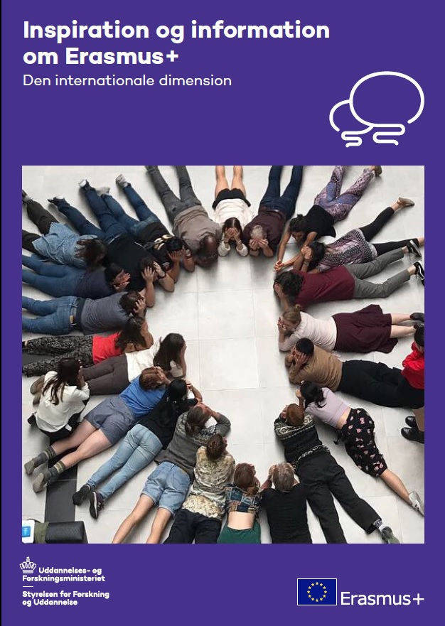 Publikationen omhandler den internationale dimension af Erasmus+, hvor videregående uddannelsesinstitutioner kan samarbejde med lande uden for Europa. Gennem Erasmus+ kan man få tilskud til samarbejde, udvikling og aktiviteter for studerende, undervisere og forskere.
