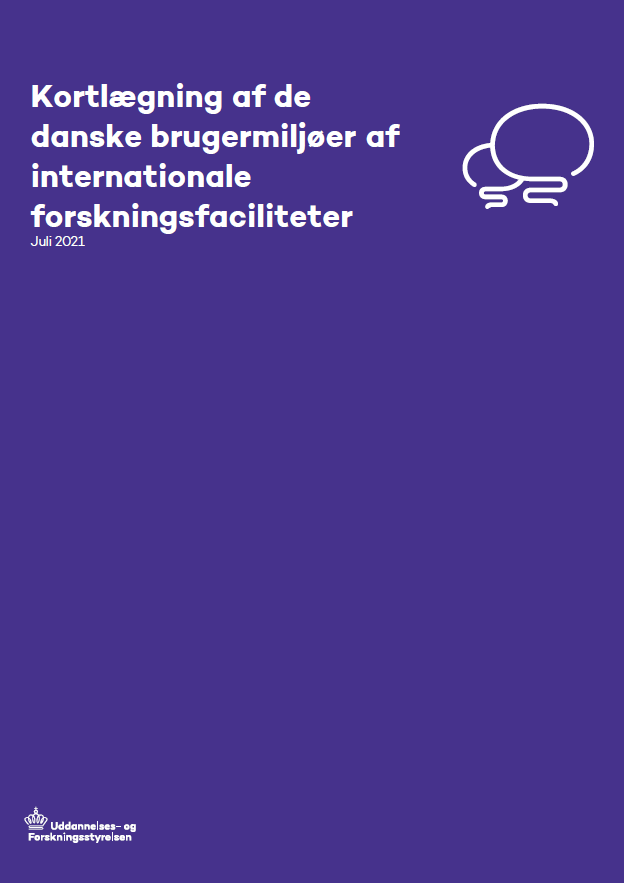 Uddannelses- og Forskningsstyrelsen har i samarbejde med Det Nationale Udvalg for Forskningsinfrastruktur (NUFI) gennemført en kortlægning af de danske brugermiljøer af de store internationale forskningsinfrastrukturer, som Danmark er medlem af: CERN, ESO, EMBO/EMBL, ESS, ESRF, EuXFEL, ILL og ITER.
