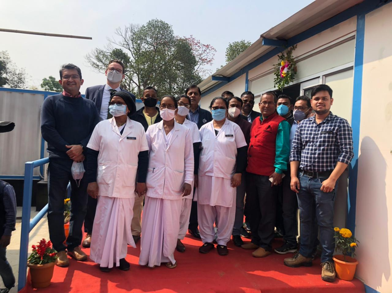Indvielse containerbaseret hospitalstilbygning, Nagaon, Assam 
